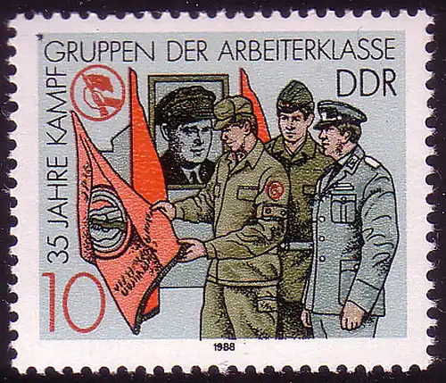 3178 Kampfgruppen 10 Pf Ernst-Thälmann-Ehrung **