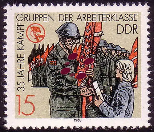 3179 Kampfgruppen 15 Pf Appell O gestempelt