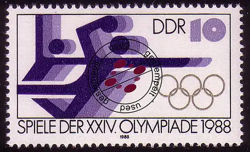 3184 Olympische Sommerspiele 10 Pf Hallenhandball O