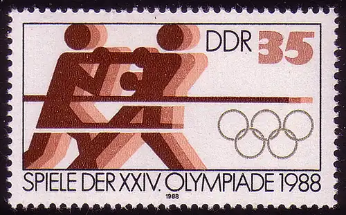 3187 Jeux olympiques d'été 35 Pf Boxen **