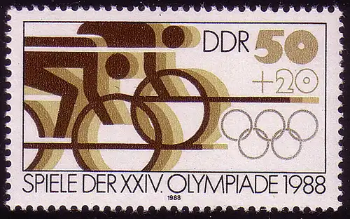 3188 Jeux olympiques d'été 50+20 Pf Cyclisme **