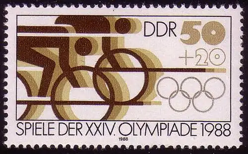 3188 Jeux olympiques d'été 50+20 Pf Cyclisme **