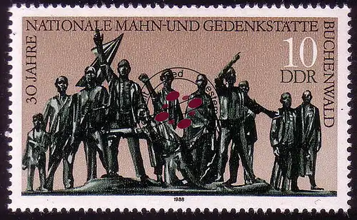 3197 Mahn- und Gedenkstätten 1988 10 Pf O gestempelt