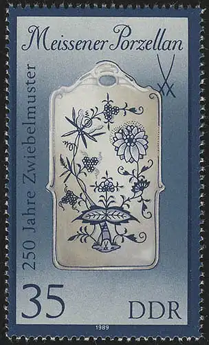 3243 II Porcelaine méisseuse 35 Pf, grand format, **