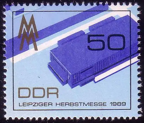 3267 Leipziger Automne Foire 50 Pf 1989 de Block 99 **