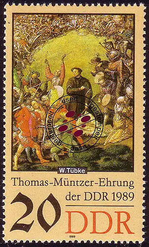 3271 Thomas Müntzer II 20 Pf 1989 O