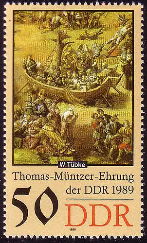 3272 Thomas Müntzer II 50 Pf 1989 **