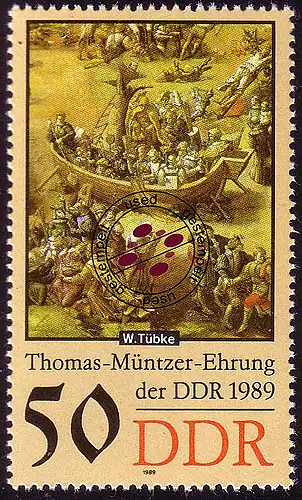 3272 Thomas Müntzer II 50 Pf 1989 O