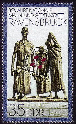 3274 Mémorial et mémorial 35 Pf Ravenbrück 1989 O
