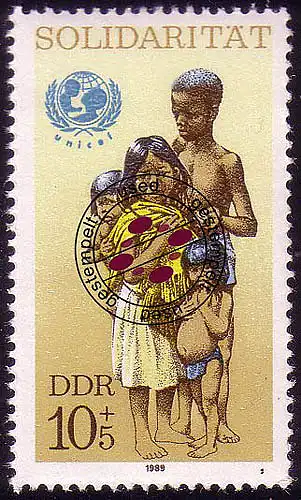 3275 Internationale Solidarität 10+5 Pf 1989 O