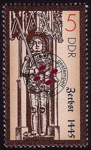 3285 Monuments historiques Roland Colonnes II 5 Pf 1989 O