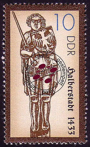 3286 Historische Denkmale Rolandsäulen II 10 Pf 1989 O