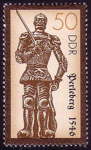 3288 Historische Denkmale Rolandsäulen II 50 Pf 1989 **