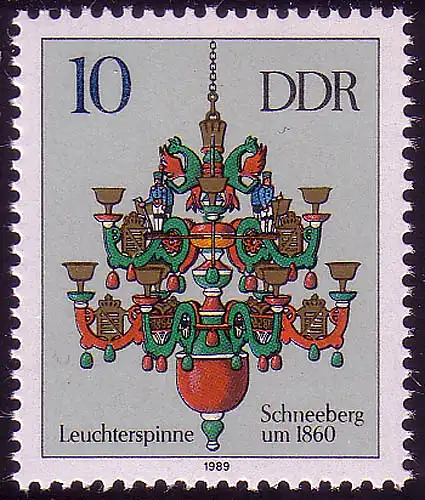 3289 Erzgebirgische Leuchterspinnen 10 Pf **