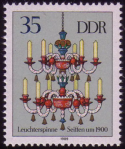 3292 Erzgebirgische Leuchterspinnen 35 Pf **