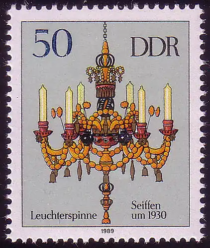 3293 Erzgebirgische Leuchterspinnen 50 Pf **