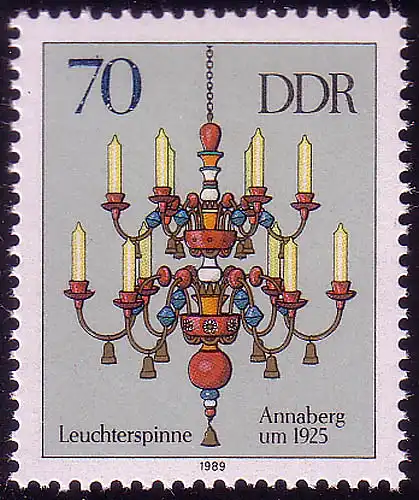 3294 Erzgebirgische Leuchterspinnen 70 Pf **