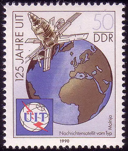 3335 Union des télécommunications 50 Pf 1990 **