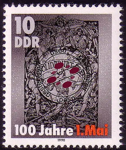 3322 Journée du travail 10 Pf 1990