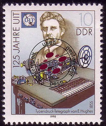 3332 Fernmeldeunion 10 Pf 1990 O
