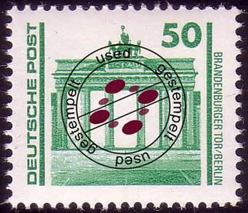 3346 Bâtiments et monuments 50 Pf Porte de Brandebourg O