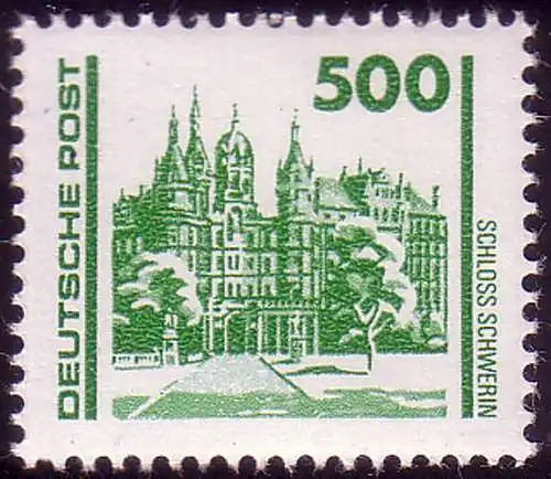 3352 Bâtiments et monuments 500 Pf Château Schwerin **