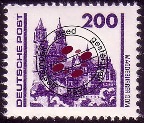 3351 Bauwerke und Denkmäler 200 Pf Dom Magdeburg O