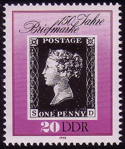 3329 Briefmarken 20 Pf Großbritannien 1. Ausgabe **