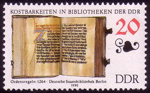 3340 Kostbarkeiten in Bibliotheken 20 Pf **