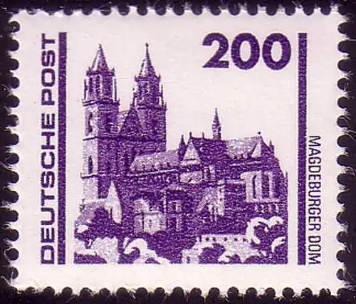 3351 Bauwerke und Denkmäler 200 Pf Dom Magdeburg, postfrisch **