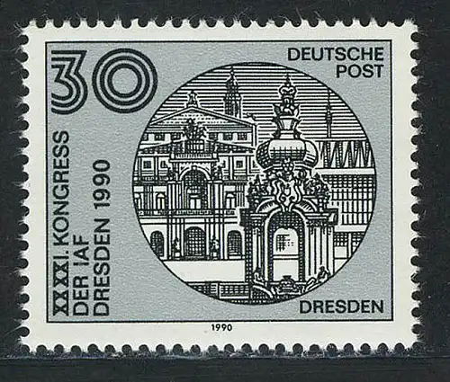 3360 Fédération astronaute 30 Pf Baub. Dresde **