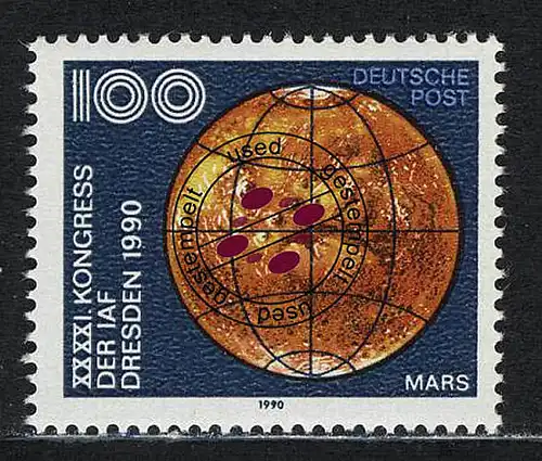 3363 Astronautische Föderation 100 Pf Mars O