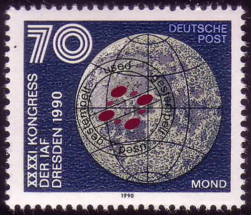 3362 Astronautische Föderation 70 Pf Mond O