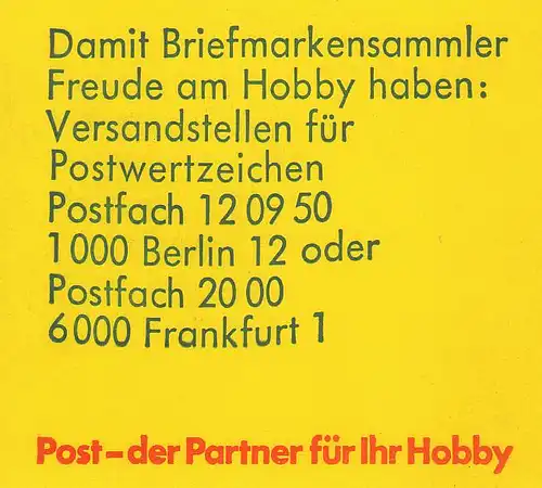 22Ie MH BuS 1980 Buchdruck - Schrift wellenförmig **