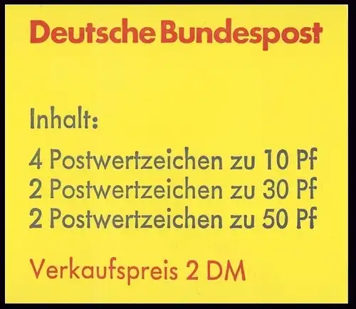 21b MH BuS 1977, mit PLF V, Felder 3+4, postfrisch **