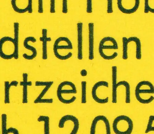 22Im MH BuS 1980 Buchdruck Variante c - mit Zählbalken, **