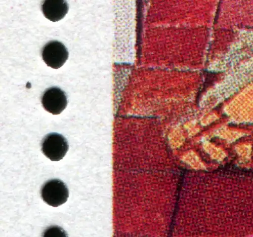 Bloc 56I Noël 2226 PLF en bordure de bloc: tache sur les pieds, ESSt Berlin