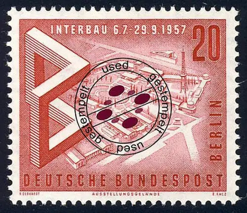 161 Bau Austellung 20 Pf Modell Ausstellungsgelände O