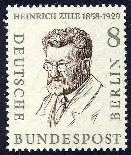 164 Hommes de l'Histoire 8 Pf Heinrich Zille