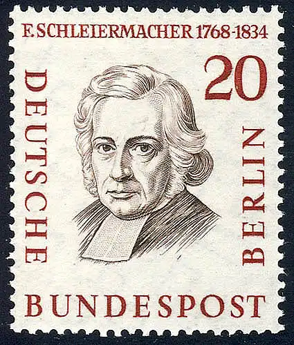 167 Hommes de l'Histoire 20 Pf Schliermacher **