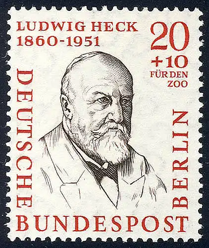 168 Hommes de l'Histoire 20+10 Pf Ludwig Heck **