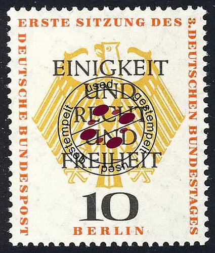 174 Sitzung des Bundestages 10 Pf, gestempelt O