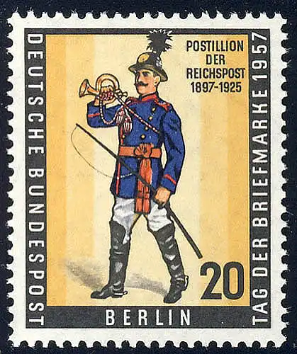 176 BEPHILA Postillion Tag der Briefmarke **