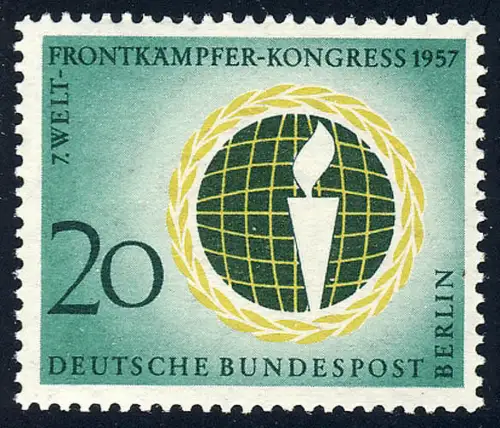 177 Welt Frontkämpfer Kongress, postfrisch **