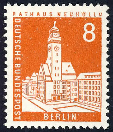 187 Berliner Stadtbilder 8 Pf dunkelzinnober **