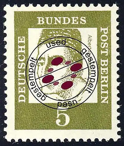 199 Bedeutende Deutsche 5 Pf Graf Bollstädt O