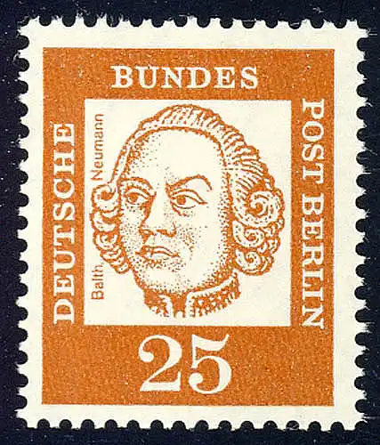 205 Bedeutende Deutsche 25 Pf Balthasar Neumann **