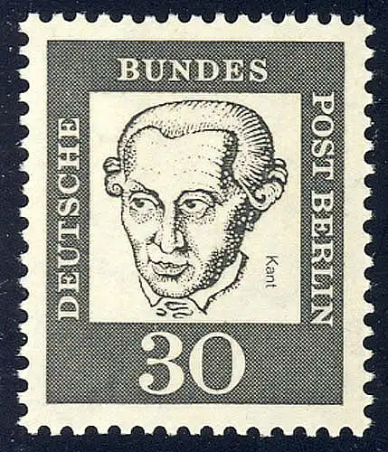 206 Bedeutende Deutsche 30 Pf Immanuel Kant **