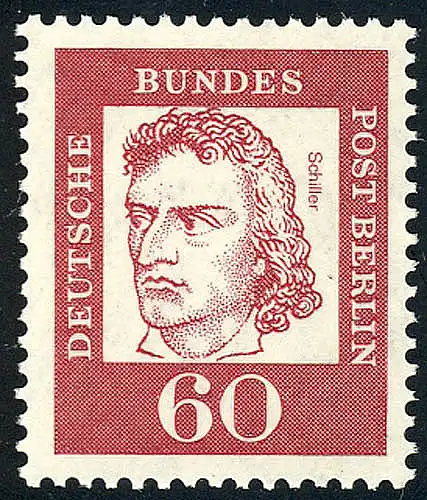 209 Bedeutende Deutsche 60 Pf Schiller **