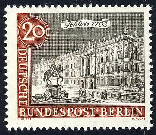 221 Alt-Berlin 20 Pf Berliner Schloss **